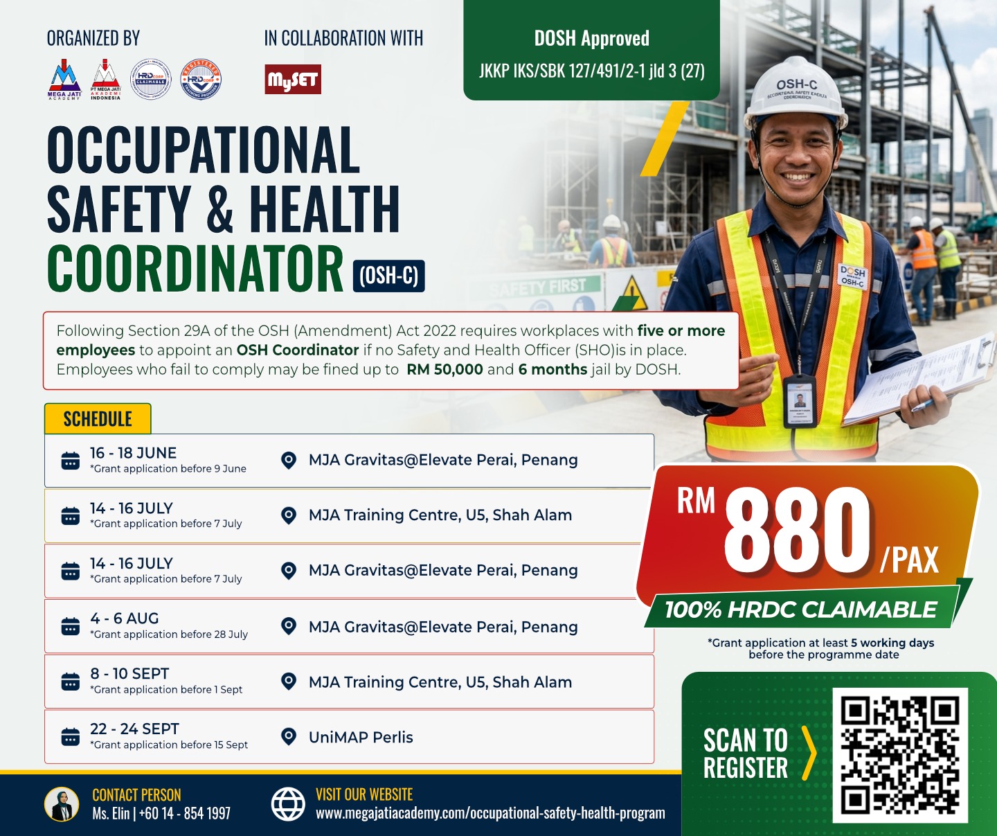 OSH-Coordinator Intake June - September (Shah Alam)